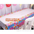 Creative Boys Girls Birthday Party Tablecloth Plastic Disposable Outdoor Kids Supplies Accessories, happy birthday party plastic
